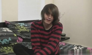 Gay emos boners and youthful cheerful emo and doyen Hot emo guy Mikey Red has