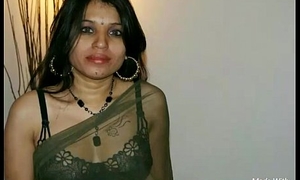 Kavya Sharma Indian Pornstar Bare On every side Black Transparent Saree